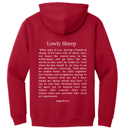 Lowly Sheep Logo Hoodie - Red