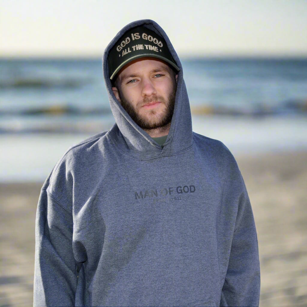 Man of God Hoodie - Dark Gray