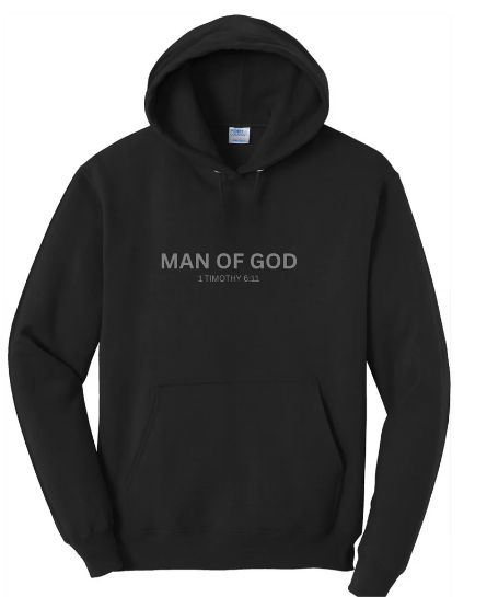 Man of God Hoodie - Black